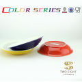 Türkische japanische glasierte keramische runde rote Reisschüsseln für Verkauf 11 Zoll
